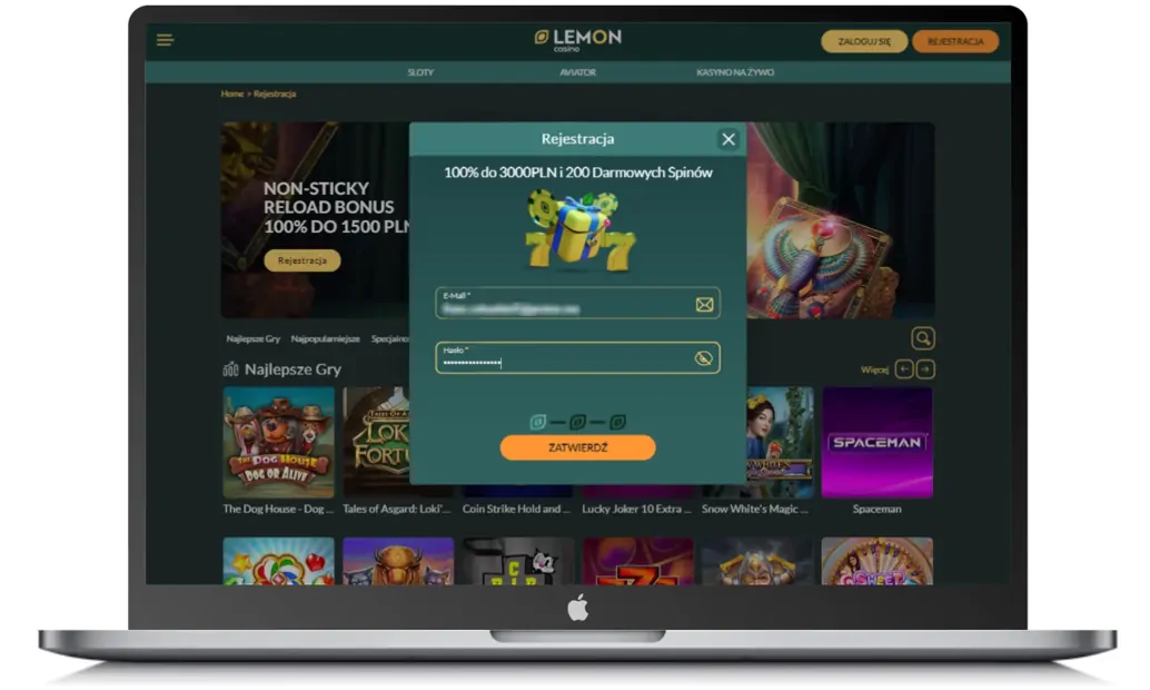 Lemon casino rejestracja